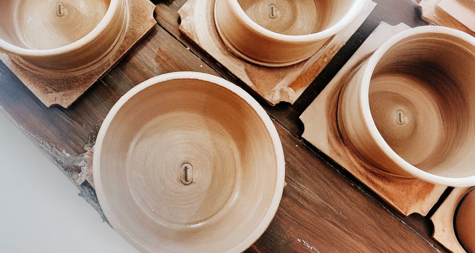 Pièces en céramique Maison Tera vues de dessus