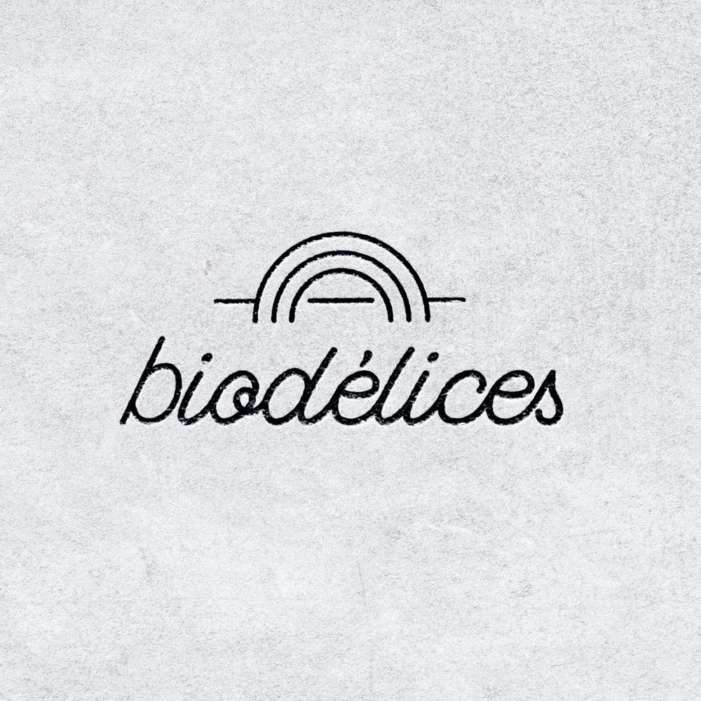 design logo biodélices épicerie bio