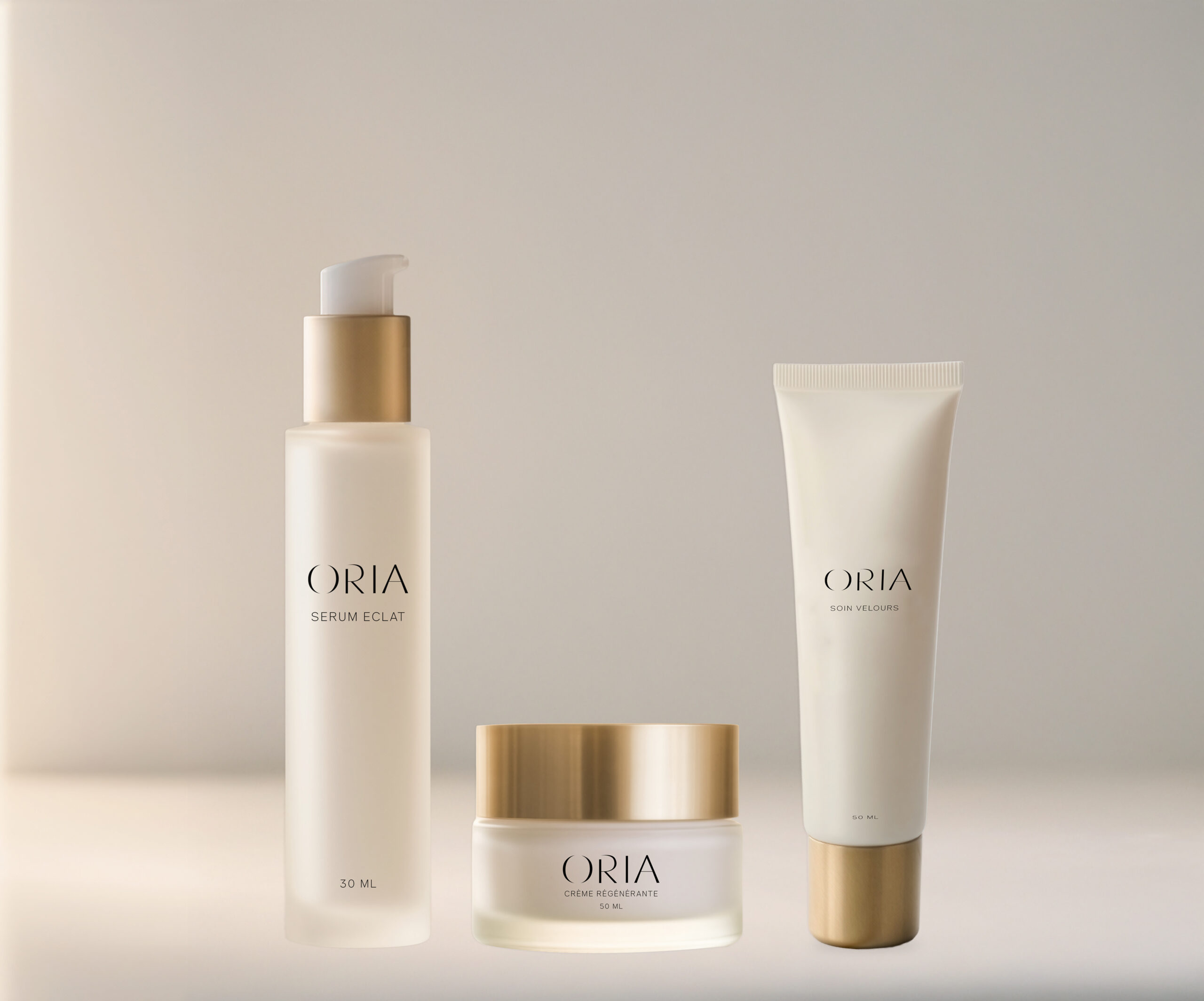 Collection ORIA — Sérum, Crème, Soin