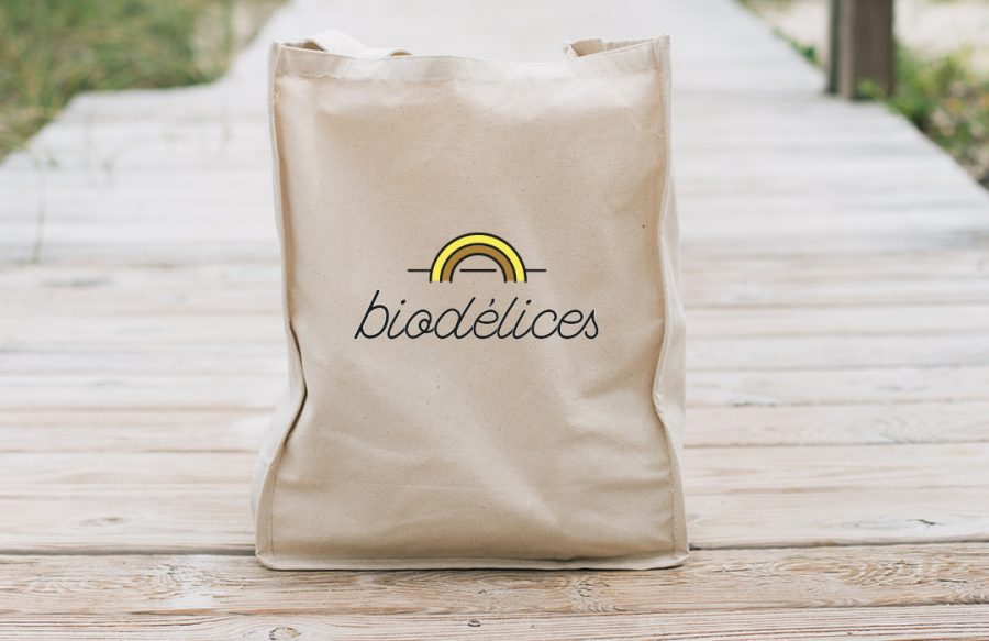 packaging logo épicerie bio biodelices